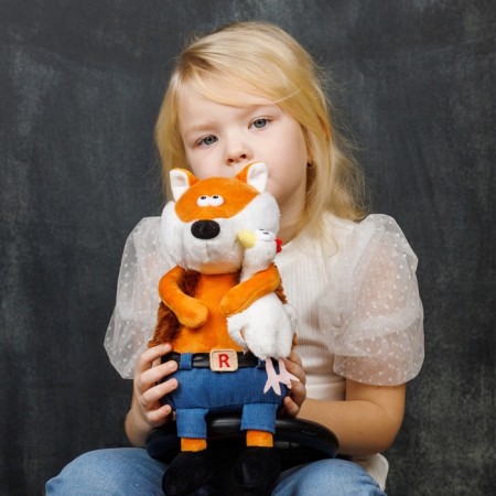 Soft toy "Clever fox and chicken", 24 cm MT-MRT-D04202307-24-3