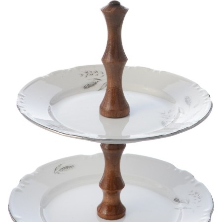 3-tier launcher Constance, decor "Silver ears, Platinum layering"-1