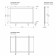 Firewall screen "Quarter", 70 cm, white