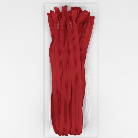 Lightning "Spiral", No. 5, detachable, automatic lock, 80 cm, red color-2
