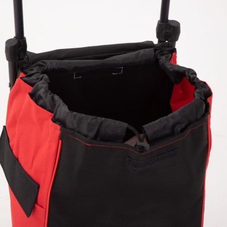 Carrier's cord bag, external pocket, black/red color-4