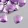 Decor for creativity Plastic "Rhinestones Heart. Lilac" set 30 pcs 2.5x2.5 cm