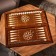 Handmade backgammon "Bear", 60x30 cm, with a chess field, a walnut array, Armenia