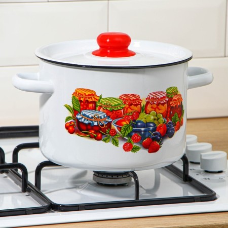 Pan, 4.5 l, induction, mixture mix, white color-4