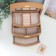 Casket to the leatherette to decorates the chest "Caramel python" Combined 13x15x21.5 cm