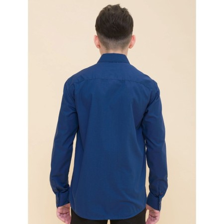 Hotgog shirt for boys, height 122 cm, dark blue color-3
