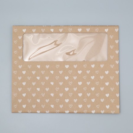 Gift Folding Box with PVC, packaging, “hearts”, 16 x 35 x 12 cm-7