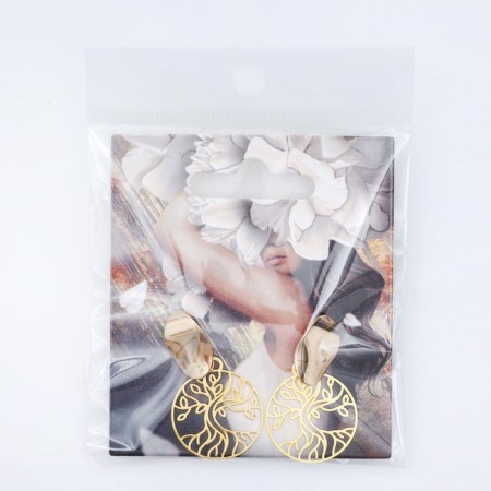 Earrings "Tenderness", 2.5 x 4 cm 1-7