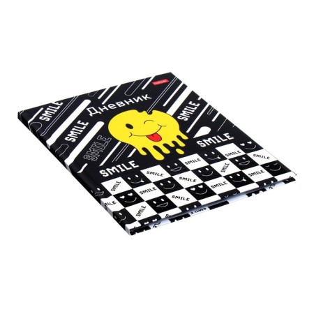Universal diary for grades 1-11 Smiley, hard cover, matte lamination, selective UV-fluid, 40 sheets-1