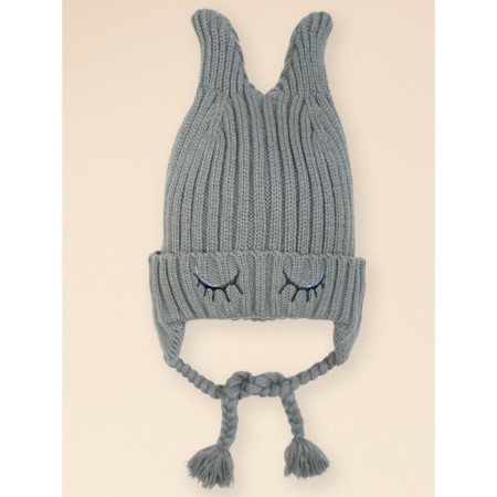 Hat for girls, size 51-52 cm, color gray color-3