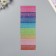 Stick plastic rhinestones "Rainbow 8 colors" d = 0.6 cm 32x10.5 cm