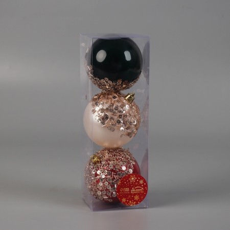 Set of balls plastic D-8 cm, 3 pcs "Cole" mix-1
