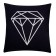 Pillowcase decorative Ethel Geometry "Diamond" 40x40 cm, velor