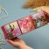 Triple box "Sakura", pink, lacquer miniature