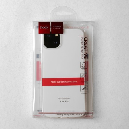 Hoco case for the iPhone 14 Plus, TPU, reinforced window under the camera, transparent-4