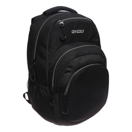 Youth backpack 48 x 33 x 21 cm, Grizzly, ergonomic back, laptop department, black/gray-1