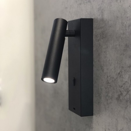 Wall lamp Mantra Tarifa, Led, 210lm, 3000k, 60x25x180 mm, black color-1