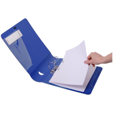 A4 80mm reception folder "Eclipse", 2500MKM, plastic (polypho), round/roots, elastic band, intra-corta-4