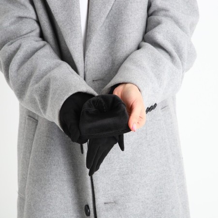 Gloves are female, dimensionless, without insulation, black color-5