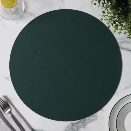 Serving napkin on the TEM table, D = 38 cm, green color-3