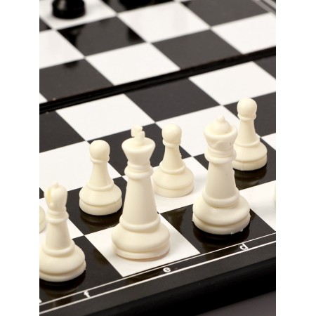 Chess 20 x 20 cm, King H-3.3 cm, d-2.5 cm, plastic board and figures-6