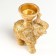 Souvenir Polystone SPREASE "Elephant with rocky drawings" golden 16x7.5x13 cm
