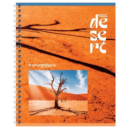 A notebook double 96 sheets in a cage on the crest "Beauty of Nature", covered Cardboard, OFSET block, mix-2