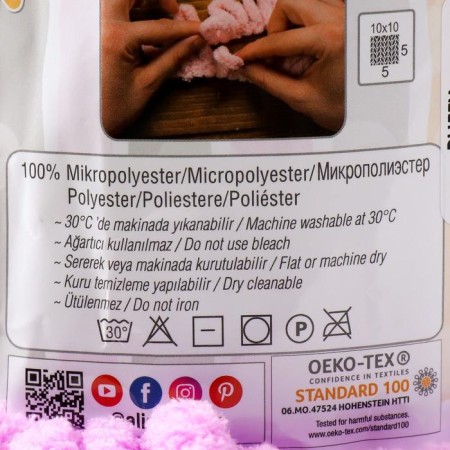 Yarn "Puffy" 100 % micropoliester 9m/100g (378 orchid)-3