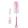 A set of brushes for washing bottles and nipples, MIX color