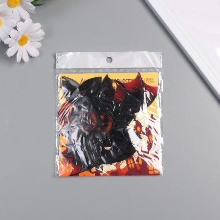 Stick Plastic "pumpkin and bats" set 12 pcs-2