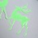Stick phosphorus "deer" with adhesive pads set 29.5x25 cm