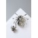 Brooch "Spider" and spider, colored in silver