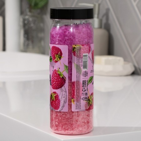 Berry -mood bath salt, 650 g, raspberry aroma, Beauty Fox-2