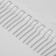 Metallized braid "fringe", 5 cm, 4.5 ± 0.5 m, white color