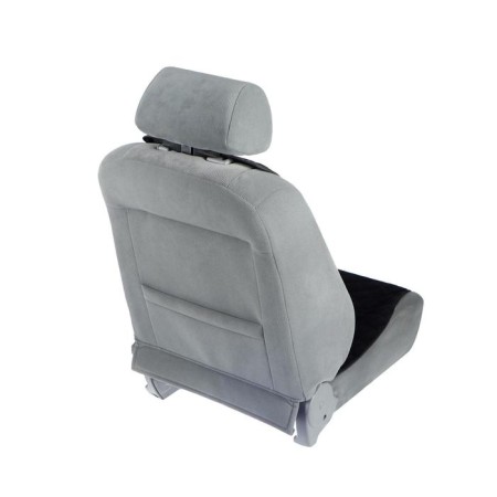 Nabbage on the front seat, velor, size 55 x 130 cm, black, wide seat-2