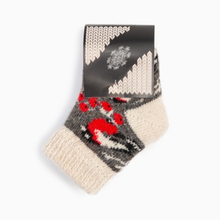 Nosk children's woolen "bullshit in the snow", gray color, size 12-3