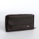 Male purse-clate on a zipper, phone pocket, brown color