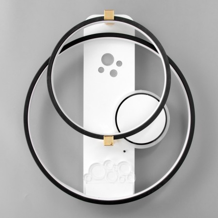 Luer with DPD "Simp" LED 126W black and white 50x50x10 cm Bayerlux-5