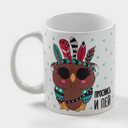 Homeleon mug ceramic shade "Owl", 350 ml-3
