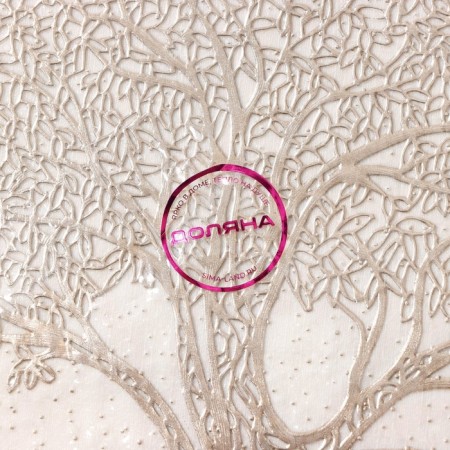 A set of napkins of serving shares "Tree", 2 pcs, d = 38 cm, beige color-6