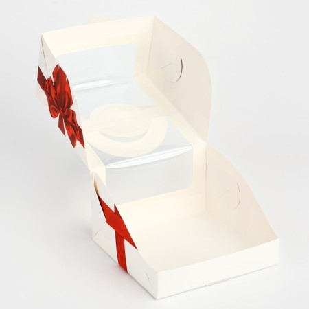 Bottos Port box with the window “With the best wishes”, 14 x 14 x 8 cm-3