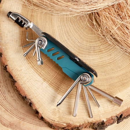 Multitula with hexagons and keys 21cm-1