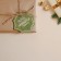 A postcard-child for a gift "Miracles begin", 9.4 x 9.4 cm, New Year