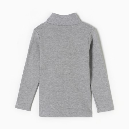 Turtleneck for girls, gray color, height 122 cm-3