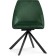 Stol on a metal frame spinning, metal/velor, black/green 51x55x83 cm