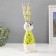 Souvenir Ceramics "Bunning Bunny, peas shirt" yellow-green 10x7.5x30.5 cm