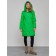 Coat insulated winter female, size 42, green color