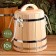 Kedrovka "Lux" with a lid, pen- rope, 10 l