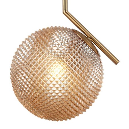 Suspended lamp Pizano 1xe27 40W, size 30x25x67.5-150 cm, bronze color-1