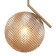 Suspended lamp Pizano 1xe27 40W, size 30x25x67.5-150 cm, bronze color